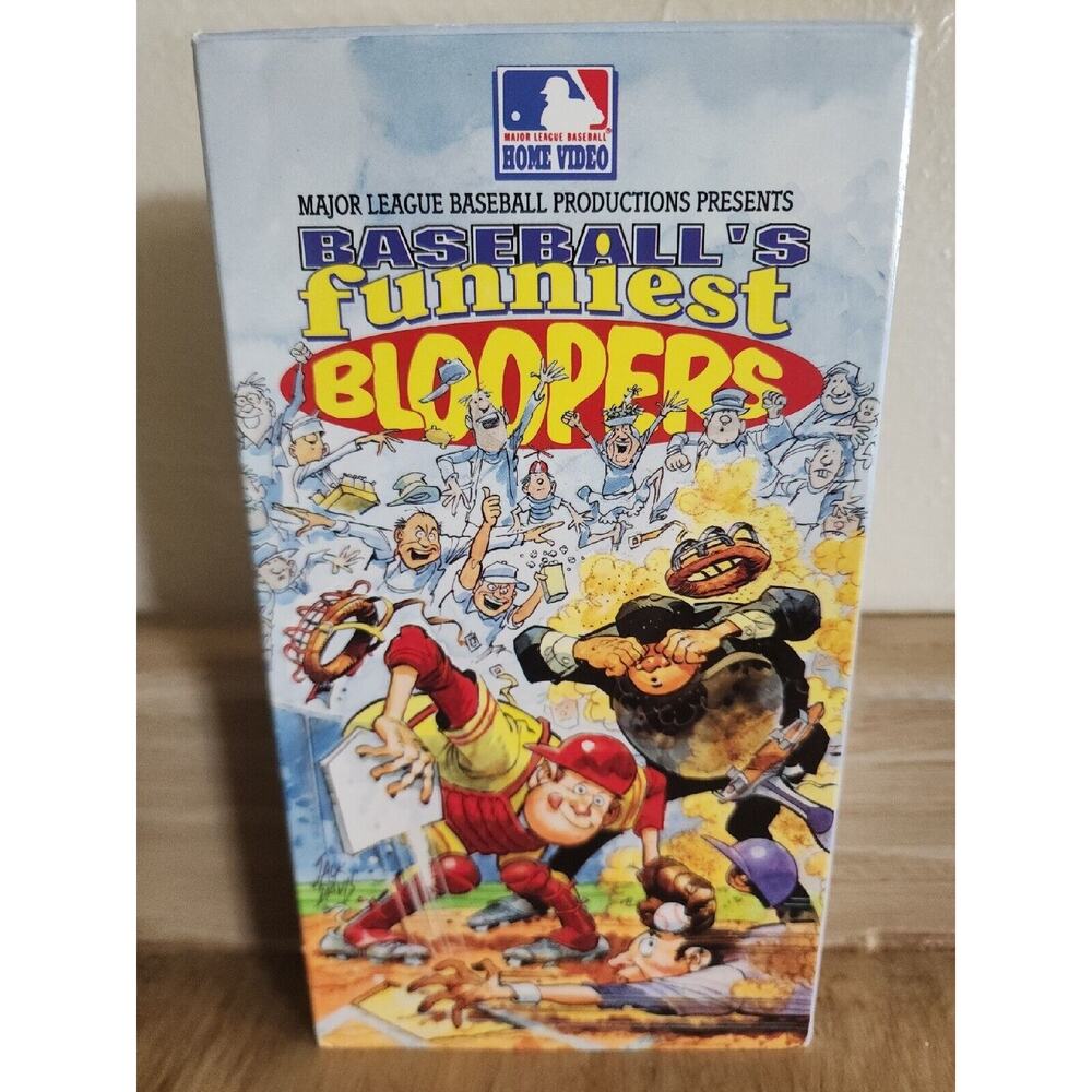 Baseball's Funniest Bloopers VHS VCR Video Tape Sports MLB Good Condition